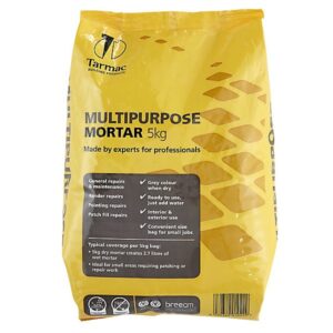 Tarmac Multipurpose Mortar, 5kg Bag - Requires mixing before use