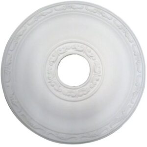 Ceiling Rose July Resin Strong Lightweight Design Easy Fix 40.5cm Diameter Paintable