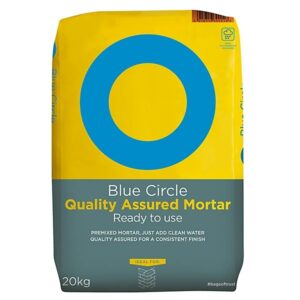 Blue Circle Quality assured Mortar, 20kg Bag - Ready mixed