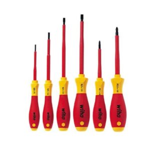 Wiha VDE SoftFinish Slotted/ Pozi Screwdriver Set (6 Pieces)