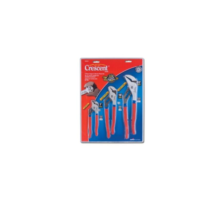 Crescent R200SET3 3 Piece 7-Inch, 10-Inch, and 12-Inch Tongue and Groo